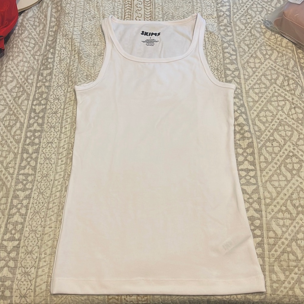 Vintage Skims Long white tank